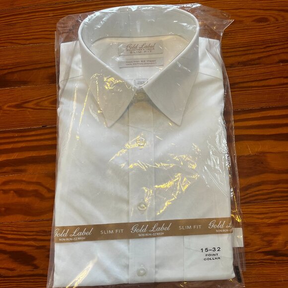 gold label slim fit dress shirts Made-in-USA Thomas Mason Blue Pinstripe Button Down Shirt main image 0
